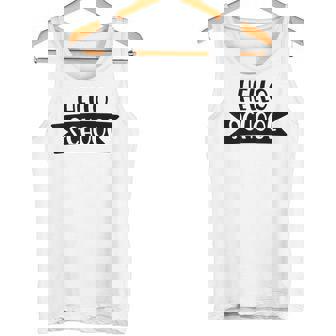 Hello School First Day Of School Kid And Teacher Shirt Tank Top - Monsterry