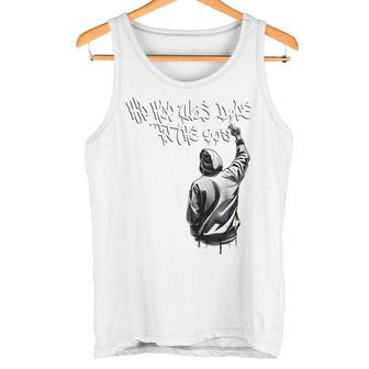 Hip Hop Was Dope In The 90S Hip Hop Graffiti Retro Rap Gray Tank Top - Geschenkecke