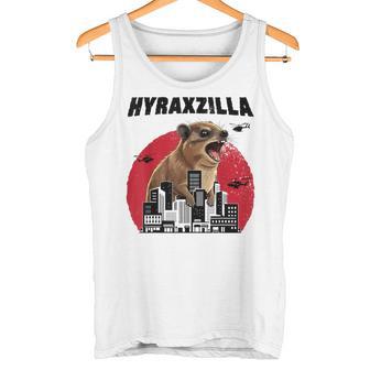 Hyraxzilla Rock Hyrax Lover Awawa Angry Marmot Gray Tank Top - Geschenkecke