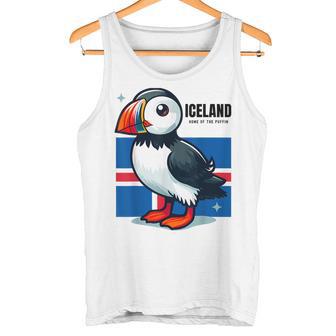 Iceland Iceland Flag Puffin Tank Top - Geschenkecke