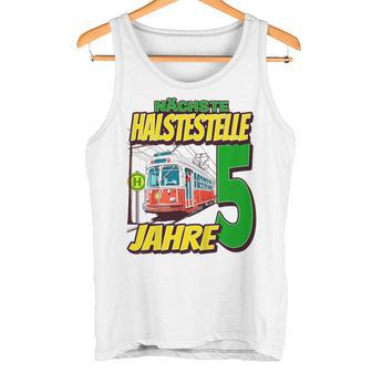 Ich Bin 5 Straßenbahnen Straßenbahn Children's Birthday Party Tank Top - Geschenkecke