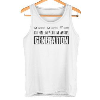 Ich Bin Einfach Eine Andere Generation Lustiges Blue Tank Top - Geschenkecke