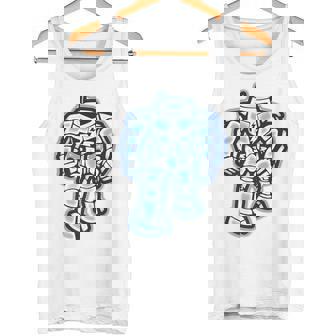 Icy ManBot Robot AI Robotics Engineers Tank Top - Monsterry