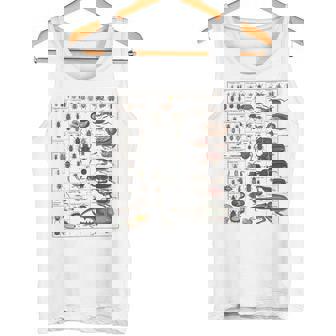 Insect Collection Species Bugs Vintage Chart Entomology Premium Tank Top - Monsterry
