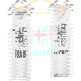 Islandia Retrointage Acuarelas Deporte Bandera Islandesa Camiseta sin mangas - Regaloses