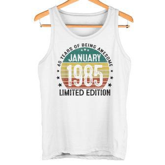 January 1985 40Th Birthday 1985 40 Years Decorative Tank Top - Geschenkecke