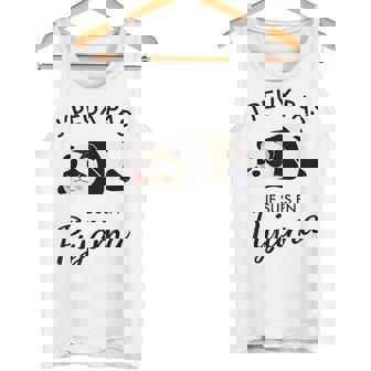 J'peux Pas Je Suis En Pyjama Ours Papa Dab Débardeur e - Cadeauxyz