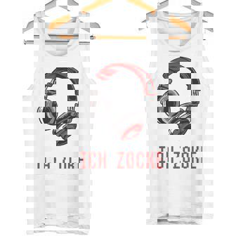 Kann Dich Nicht Hör- Ich Zcke Gamer Headset Gamer Long-Sleeved Tank Top - Seseable