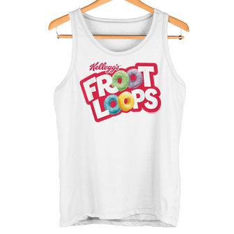 Kellogg's Froot Loops Breakfast Cereal Logo Blue Tank Top - Geschenkecke