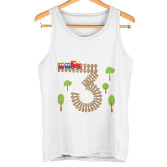 Kinder Geburtstags 3 Jahre Junge Zug Eisenbahn Geburtstag Tank Top - Geschenkecke