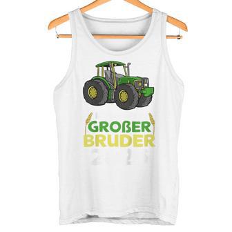 Kinder Ich Werde Großer Bruder 2025 Traktor Farmer Bauernhof Tank Top - Geschenkecke