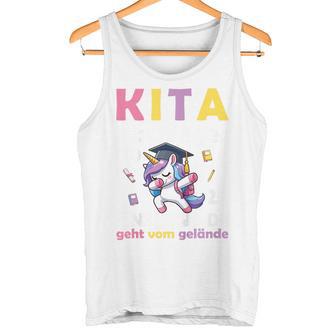 Kinder Kita Abgänger 2025 Schulkind Einschulung Schule Bye Bye Kiga Tank Top - Geschenkecke