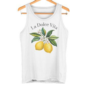 La Dolceita Lemon Italian Summer Limoncello Amalfi Coast Tank Top - Geschenkecke