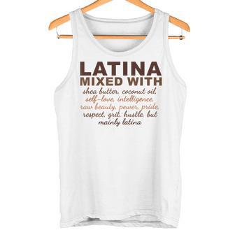 Latina Mixed With Shea Butter Coconut Oil Self-Love Tank Top - Monsterry