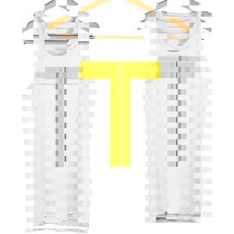 Letter T In Yellow Theodore Chipmunk Costume Fancy Dress Hooded Jacket Green Tank Top - Geschenkecke