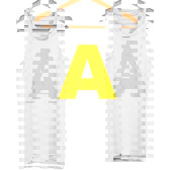 Letter A Yellow Chipmunk Costume Group Carnival A Red Tank Top - Geschenkecke
