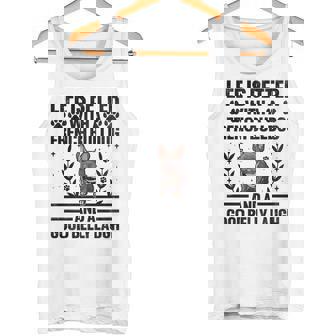 Life Is Better With A French Bulldog And A Good Belly Laugh Premium Tank Top - Monsterry