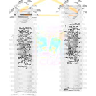 Loaded Tea Moms Time-Out In Cup Leopard Print Tie Dye Tank Top - Monsterry