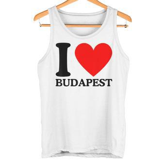 With I Love Budapest Motif Tank Top - Geschenkecke