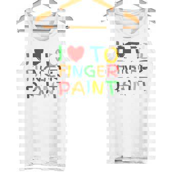 I Love To Finger Paint I Heart To Finger Paint I'm Paint Camiseta sin mangas - Regaloses