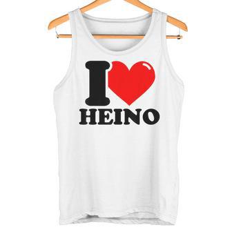 I Love Heino Gray Tank Top - Geschenkecke