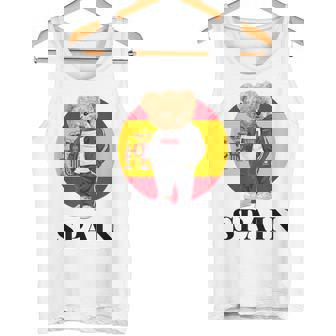 Love Yourself Cool Illustration Teddy Bear With Spain Flag Camiseta sin mangas - Regaloses