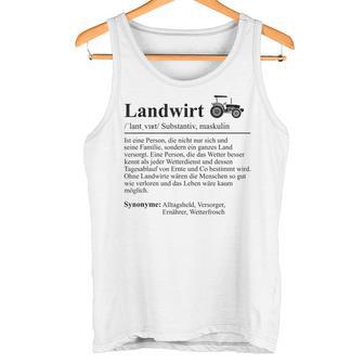 Lustiger Bauer Spruch Traktor Landwirt Lustig Tank Top - Geschenkecke