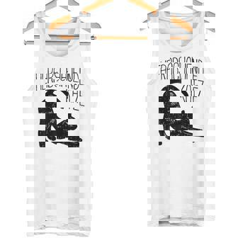 Lustiges Katzen Yoga Herabschauende Katze Cat Lover Tank Top - Geschenkecke