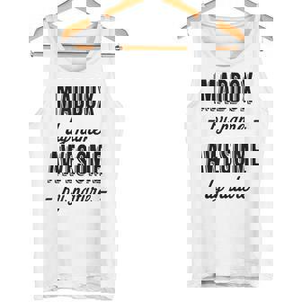 MADDOX By Name Awesome By Nature Adults Boys Youth Tank Top - Monsterry