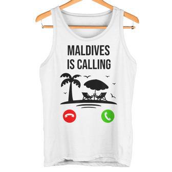 Maldives Calls Souvenir Holiday Travel Summer Tank Top - Geschenkecke