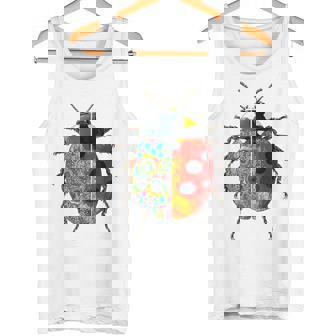 Mariquita Animal Motif Obra De Arte Mariquita Camiseta sin mangas - Regaloses