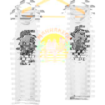 Marrakech Camel Sunset Morocco Lovers Tank Top - Monsterry