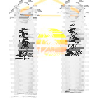 Maui Hawaii Sunset Palmeras Retro Camiseta sin mangas - Regaloses