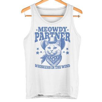 Meowdy Partner Cowboy Catintage Cat Tank Top - Geschenkecke