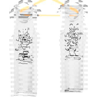 Monster Ausmalen Und Selbst Bemalen Colouring Tank Top - Geschenkecke