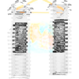 Monster Shiba Dog Ambushes a Royal Navy Ship Tank Top - Monsterry