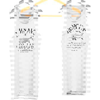 Montauk LI Off The Deep End Shark Fishing Vintage Tank Top - Monsterry