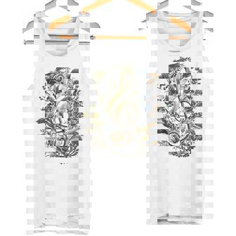 Musician Golden Treble Clef Music Illustration Tank Top - Geschenkecke