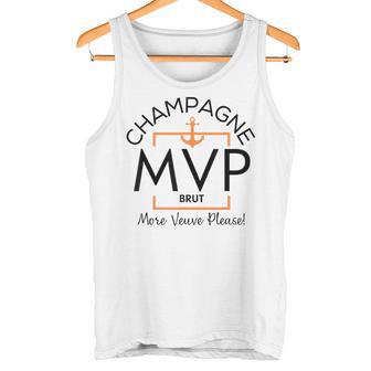 MVP More Veuve Please Veuve Party Champagne Label Inspired Tank Top - Monsterry