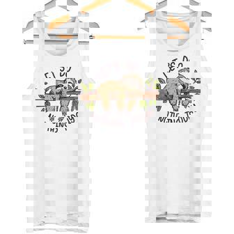 National Nothing Day Let's Do Nothing Today Lazy Sloth Tank Top - Monsterry