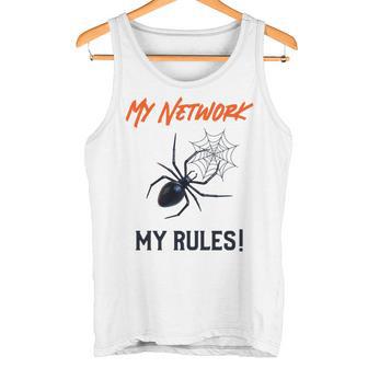 My Network My Rules Lustiges It Cyber Security Tank Top - Geschenkecke