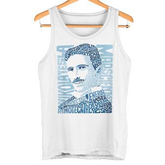 Nikola Tesla Illustration By Glitschika s Tank Top - Geschenkecke