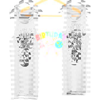 Niño Niña 8 Años Luna Tierra Universo Es Mi Cumpleaños Camiseta sin mangas - Regaloses