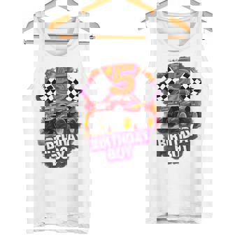 Niños Coche De Carreras Monster Truck Para Niños De 5º Cumpleaños De 5 Años Camiseta sin mangas - Regaloses