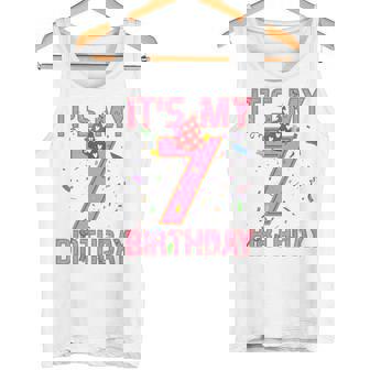Niños Es Mi Séptimo Cumpleaños Niño 7 Niña Pequeña 7 Años Feliz Cumpleaños Camiseta sin mangas - Regaloses