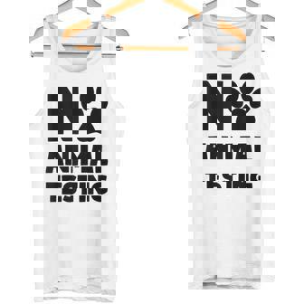 No Animal Testing Pata De Bienestar Animal Sin Mangas Camiseta sin mangas - Regaloses