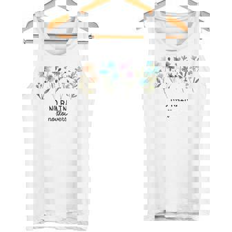 No Rain No Flowers Spring Floral Summer Plants Mental Health Tank Top - Monsterry