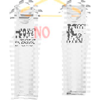 No Touch Talk Or Eye Contact t Shirt Service Animal Or Dog Tank Top - Monsterry