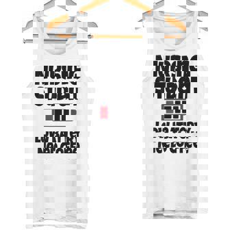 Nursing Student Low Battery Need Coffee Tired Medical Tank Top - Monsterry