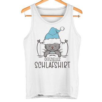 Official Cat Sleep Pyjamas & Nightdress Cat Tank Top - Geschenkecke